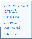 Selector idiomas portal