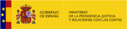 Acceso al portal del Ministerio de la Presidencia, Justicia y Relaciones con las Cortes